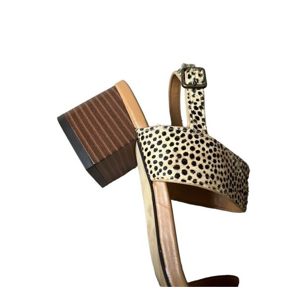 J.Crew Calf Hair Low Block-Heel Scandals Black Tan Leopard 5.5 - Picture 9 of 12
